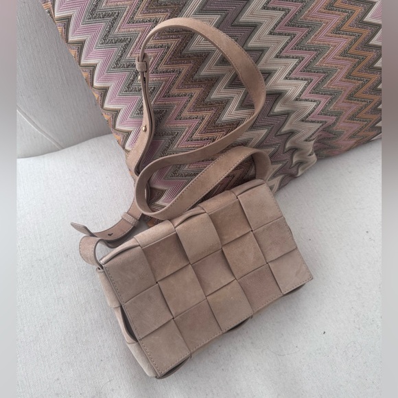 J.McLaughlin Una Woven Suede Crossbody